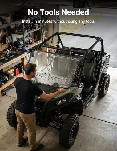 نافذة أمامية كاملة للزجاج الأمامي من KEMIMOTO متوافقة مع 2021-2026 Can Am Commander & Max 1000R/700 XT DPS، 2018-2026 Can-Am Maverick Sport/Trail in Kuwait
