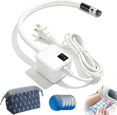 Magnetic Positioning Alignment Quilting Light for Sewing Machine, 360°Adjustable Laser Guide with Crosshair Projection for Precise Stitching, Quilting Aid Tool for Home & Professional Sewing Machines in Kuwait