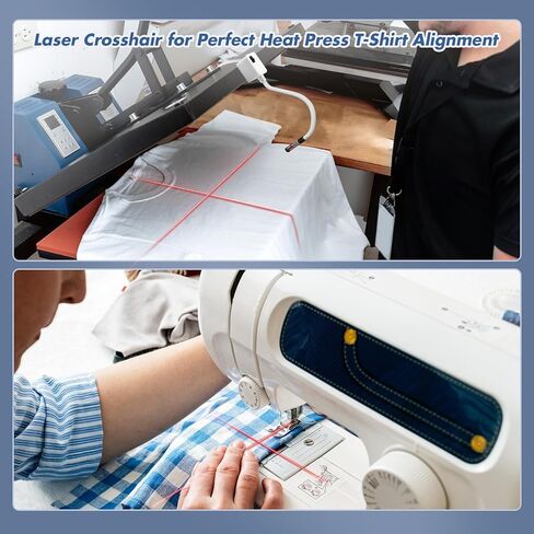 Magnetic Positioning Alignment Quilting Light for Sewing Machine, 360°Adjustable Laser Guide with Crosshair Projection for Precise Stitching, Quilting Aid Tool for Home & Professional Sewing Machines in Kuwait