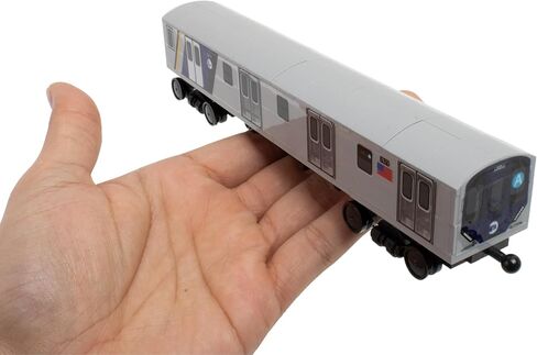 Daron MTA NYC Subway Car Buildable Train Set – Officially Licensed Construction Toy and Free-Wheeling Vehicle for Kids Ages 5+ in Kuwait