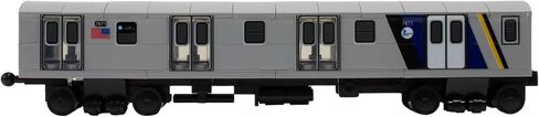 Daron MTA NYC Subway Car Buildable Train Set – Officially Licensed Construction Toy and Free-Wheeling Vehicle for Kids Ages 5+ in Kuwait