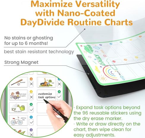JJPRO Magnetic Bedtime/Morning/Daily Routine Chart for Kids with Reward Jar-Morning Routine Chart,Daily Checklist Reward Chart for Toddlers,Reward Jar for Kids,Cute Visual Schedule Board for Home in Kuwait