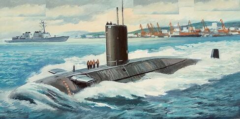 Mikro Mir 350-044 - 1/350 - HMS Conqueror. Scale Plastic Model kit in Kuwait