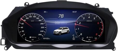 12.3’’Digital Instrument Cluster Compatible For Mercedes Benz C-Class W204 (2011–2014) NTG 4.5 Dashboard Gauge Panel in Kuwait