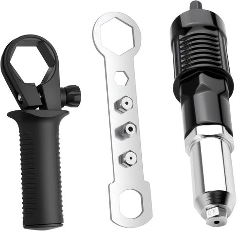 2026 New Rivet Gun Adapter for Drill Kit,Professional Rivet Drill Attachment for Cordless Electric Power Drills,Rivets Adapter for Drills Kit with Removable Handles & 4 Rivets Heads in Kuwait
