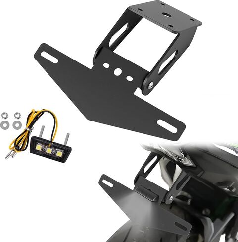 Fender Eliminator for Ninja 650, Z650, EX650, Ninja 650 KRT 2017-2025, License Plate Holder Bracket Tail Tidy Kit with Light Compatible with Kawasaki in Kuwait