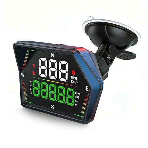 Dyno Racing GPS HUD عداد السرعة الرقمي، السرعة، وقت القيادة، تراكم الأميال، مسافة السفر، الوقت المتسارع، حساس للضوء التلقائي، إنذار السرعة الزائدة، إنذار القيادة التعب طاقة USB in Kuwait