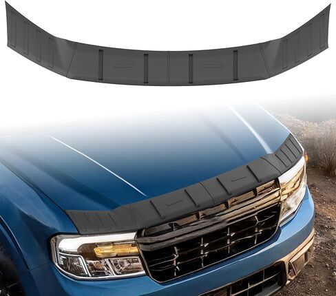 Hood Deflector Compatible with 2022-2026 Ford Maverick, Hood Shield Bug Deflector Bug Guard Protector Cover, TPE Exterior Accessories for Maverick in Kuwait