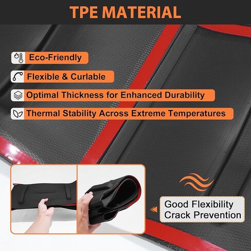 Hood Deflector Compatible with 2022-2026 Ford Maverick, Hood Shield Bug Deflector Bug Guard Protector Cover, TPE Exterior Accessories for Maverick in Kuwait