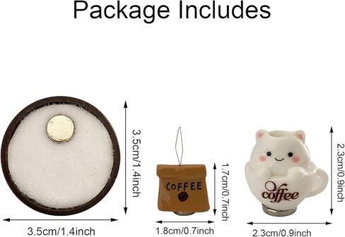 Cup Cat Magnetic Needle Holder White Round Needle Minder and Coffee Threader for Cross Stitch Sewing Needlework Craft Supplies in Kuwait
