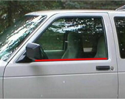 Outer Door Window Sweep Kit 2Piece Pair for Bravada 91-94 for Jimmy 92-94 for Sonoma 91-93 for Syclone 91 for Typhoon 92-93 for S10 82-93 & Blazer 83-94 for S15 82-90 & Jimmy 83-91 in Kuwait