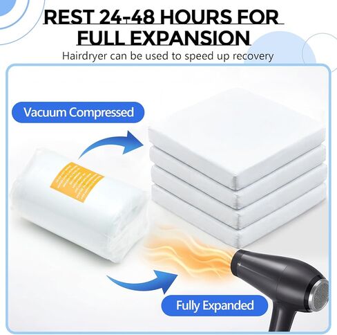 SiliFine 4 Pcs Memory Foam Chair Replacement, 5 Layer High Density Upholstery Foam Chair Memory Foams Cushion, 18"x18"x2" Square Foams with Removable Cover, DIY Cut for Chairs in Kuwait