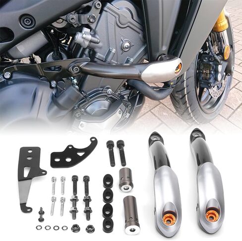 Motorcycle Frame Sliders for YAMAHA MT-09 MT09 SP TRACER 9 GT 9GT XSR900 XSR 900 Axle Slider Engine Anti Falling Crash Protector Guard Bar CNC Aluminum Frame Slider Kit in Kuwait