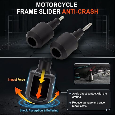 Aluminum Anti-Crash Motorcycle Frame Sliders Compatible with CFMOTO 675SS 675SR 675SR-R,Crash Bar Engine Anti-Crash Protector in Kuwait
