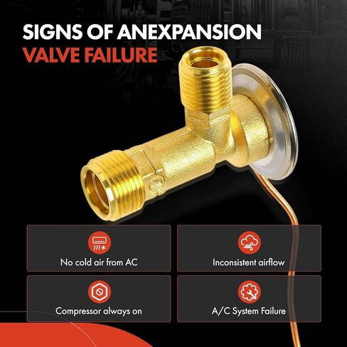 A-Premium AC Expansion Valve Compatible with Chevrolet Lumina APV 1994-1996 & Pontiac Trans Sport 1994-1996 & Oldsmobile Silhouette 1994-1996, Gas in Kuwait