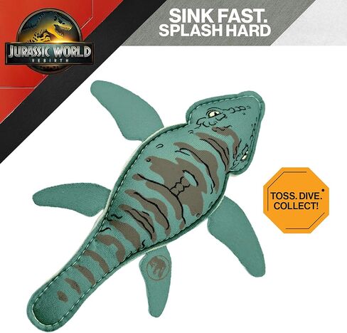 مجموعة ألعاب الغوص Jurassic Park من BigMouth Inc للأطفال - ألعاب الغوص المرخصة للسباحة، والألعاب تحت الماء، ولعب حمام السباحة الصيفي من BigMouth in Kuwait