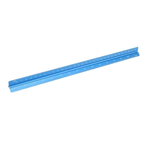 Generic 30cm Aluminum Triangular Scale Ruler Drafting Scale Ruler Architect with 1:100 1:200 :250 :300 :400 :500 Scales for Architects Draftsmen Engineers Students in Kuwait