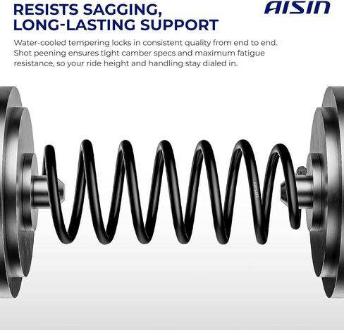 AISIN AFTERMARKET COSGM-00648 مجموعة من 2 زنبرك أمامي - متوافق مع شيفروليه كامارو 1967-1969، نوفا 1969 1970 1973-1974، بويك أبولو 1973-1974، بونتياك فينتورا 1974، أولدزموبيل أوميغا 1974 in Kuwait