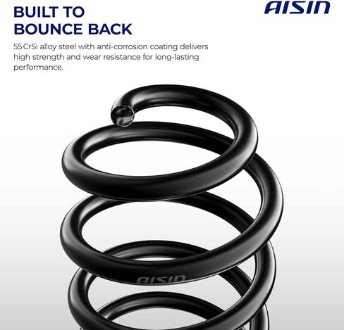AISIN AFTERMARKET COSGM-00648 مجموعة من 2 زنبرك أمامي - متوافق مع شيفروليه كامارو 1967-1969، نوفا 1969 1970 1973-1974، بويك أبولو 1973-1974، بونتياك فينتورا 1974، أولدزموبيل أوميغا 1974 in Kuwait