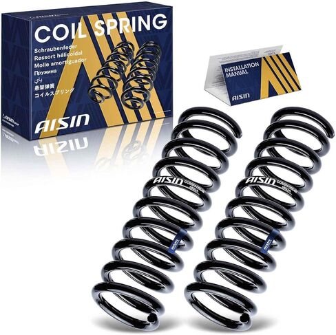 AISIN AFTERMARKET COSGM-00648 مجموعة من 2 زنبرك أمامي - متوافق مع شيفروليه كامارو 1967-1969، نوفا 1969 1970 1973-1974، بويك أبولو 1973-1974، بونتياك فينتورا 1974، أولدزموبيل أوميغا 1974 in Kuwait