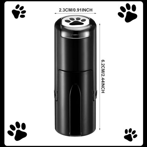 MiniInflat 4 Pack Paw Print Stamp Animal Dog Paw Print Stamper Mini Black Self Inking Stamps for Classroom Party Educational Learning Activities Supplies in Kuwait