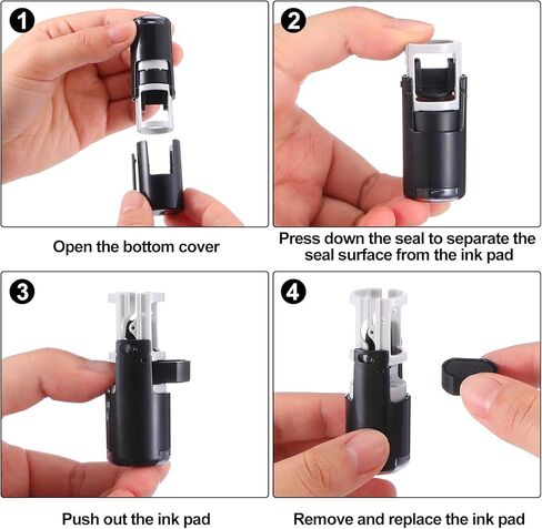 MiniInflat 4 Pack Paw Print Stamp Animal Dog Paw Print Stamper Mini Black Self Inking Stamps for Classroom Party Educational Learning Activities Supplies in Kuwait