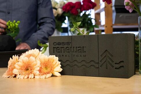 OASIS® Renewal™ Floral Foam, 20 Brick Case– Plant‑Based Professional Florist Foam,No Dyes or Colorants, Excellent Flower Life, Non‑Toxic & Certified OK Biobased in Kuwait