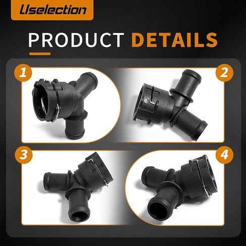5Q0122291AB Coolant Hose Connector Coupler Compatible with Audi A1 A3 Q3 VW Golf Passat B8 Tiguan Scirocco Sharan Beetle Arteon Skoda Seat EA888 MK3# 5QD122291AE 1K0122291CP in Kuwait