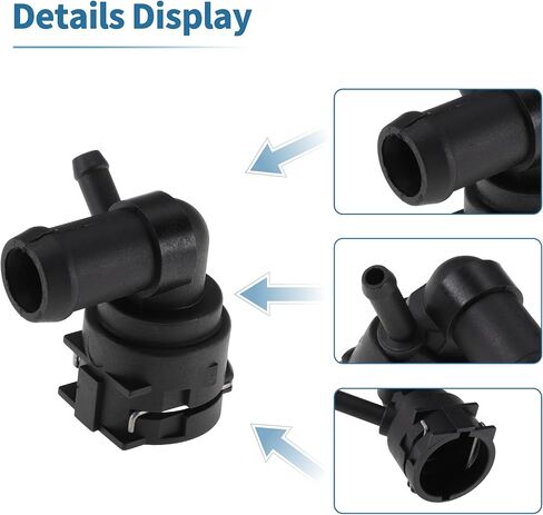 موصل خرطوم مبرد المحرك لأودي A3 سبورتباك 2016-2018 موصل خرطوم المبرد البلاستيكي رقم 1K0122291R أسود 1 قطعة in Kuwait