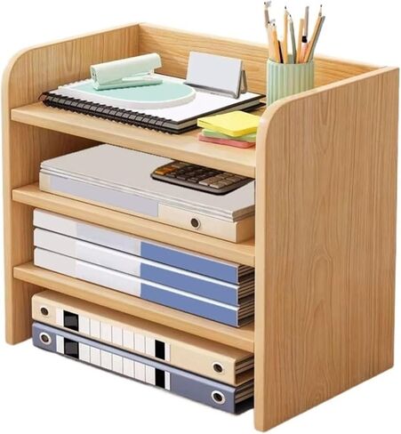 Bookcase Multi-Story Open Home Small Bookshelf Desktop Office File Storag Cabinet Modern in Kuwait