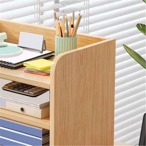 Bookcase Multi-Story Open Home Small Bookshelf Desktop Office File Storag Cabinet Modern in Kuwait