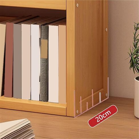 Bookcase Vertical Multi-Story Open Bookshelf Large Capacity Storage Rack for Office Home Modern in Kuwait
