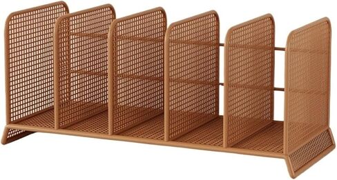 Bookcase Home Five-Compartment Iron Desktop Bookshelf Office Metal Storage Rack Modern in Kuwait
