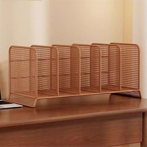 Bookcase Home Five-Compartment Iron Desktop Bookshelf Office Metal Storage Rack Modern in Kuwait