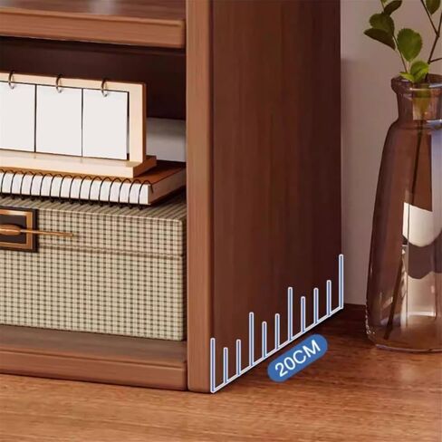 Bookcase Multipurpose Artificial Board Storage Rack Tabletop Open Bookshelf Modern in Kuwait