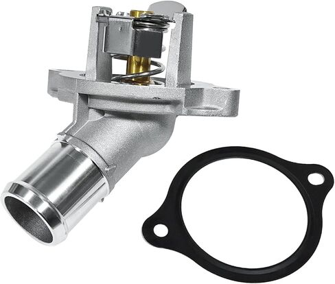 Engine Coolant Thermostat Housing Assembly Fits for Buick Encore Chevy Cruze Equinox Malibu Trax GMC Terrain 1.4L 1.5L 2016-2022 12673413, 902-2124, 12656949 in Kuwait