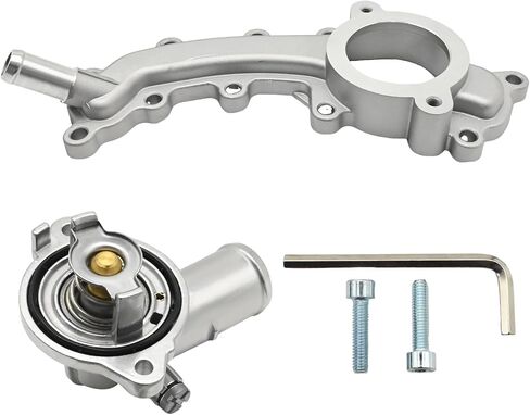 5184653AF Thermostat Housing Assembly and Engine Coolant Crossover Pipe, Replacement for Dodge Durango Replacement for Jeep Grand Cherokee, Replaces 902-3102HP in Kuwait