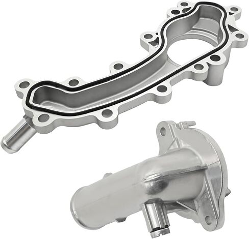 5184653AF Thermostat Housing Assembly and Engine Coolant Crossover Pipe, Replacement for Dodge Durango Replacement for Jeep Grand Cherokee, Replaces 902-3102HP in Kuwait