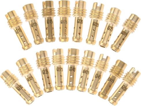 Pilot Jet Slow Jet Kit, Replacement for Mikuni VM TM Carburetors VM22/210 10# ~ 50# (17PCS) in Kuwait