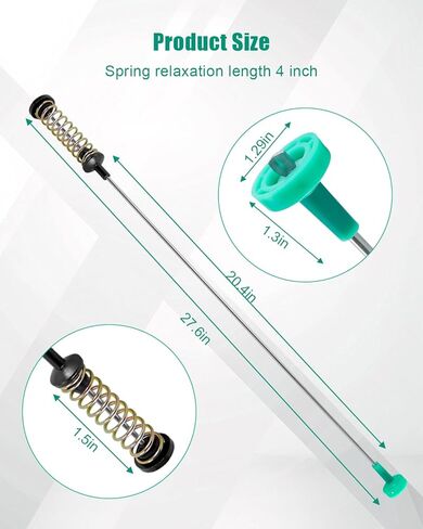 Upgrade Washer Suspension Rods Fit for Samsung WA54R7600AW, WA54R7200AV, WA52A5500AV and More Washers, 27.6 Inch Heavy Duty Suspension Rods Assembly Replace DC97-16350Y DC97-18610C DC97-16350V in Kuwait