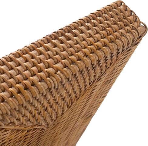 Rattan Letter Tray, Wicker Desk Tray, Woven Desk Organizer, A4 Paper, Document, File, Mail, Magazine Storage Basket for Office, Classroom, Home Desktop in Kuwait