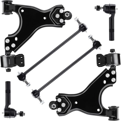 Front Lower Control Arm with Ball Joint Assembly + Sway Bars Outer Tie Rods Suspension kit for Buick Enclave 2008-2017 for Chevrolet Traverse 2007-2016 GMC Acadia Saturn Outlook K621231 K621232 in Kuwait
