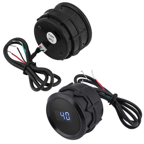 مقياس درجة حرارة الماء الرقمي مقاس 2 بوصة 52 مم مزود بمؤشر LED أزرق - مراقب تبريد السيارة العالمي 12 فولت، نطاق 40-150 درجة مئوية لمعظم المركبات in Kuwait