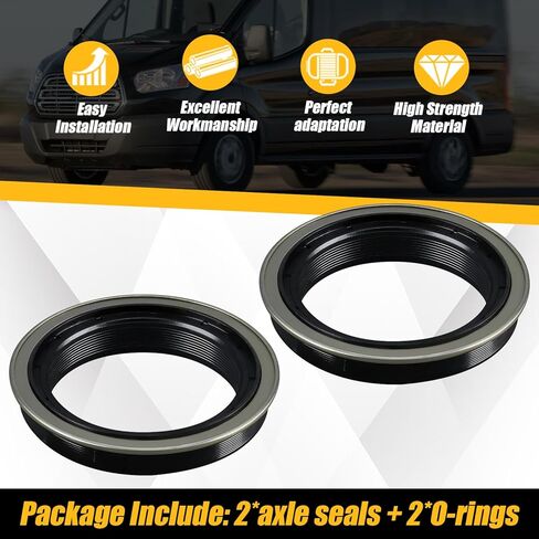 370247A Rear Axle Seal and O-Ring Kit Compatible with Ford F250 F350 1999-2024 Transit 150 250 350 2015-2019 Excursion 2000-2005 Replaces 2C3Z-1177-AA E5TZ-4A331-A in Kuwait
