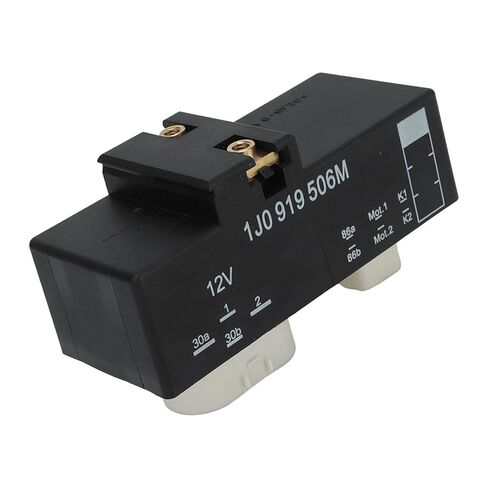 Drfeify Radiator Fan Control Relay Cooling Fan Switch 12V Relay Replacement 1J0919506M with ABS Material 4 Pin and 6 Pin for in Kuwait