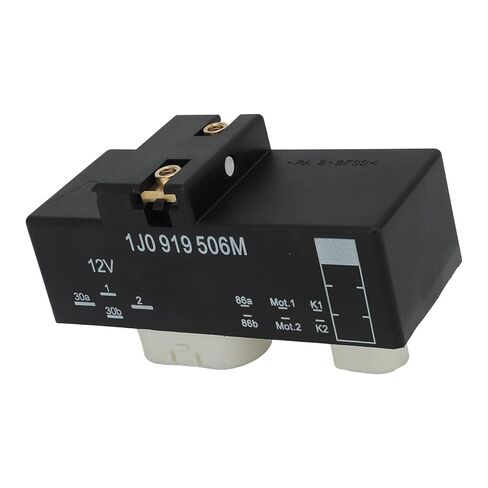 Drfeify Radiator Fan Control Relay Cooling Fan Switch 12V Relay Replacement 1J0919506M with ABS Material 4 Pin and 6 Pin for in Kuwait