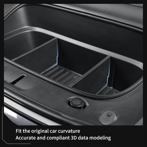 LUCKEASY 2PCS Front Trunk Mat & Front Trunk Divider for Tesla Model Y Juniper 2025 2026 (Not Fit Standard) Storage Separation for Model Y Juniper Accessories Black in Kuwait