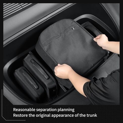 LUCKEASY 2PCS Front Trunk Mat & Front Trunk Divider for Tesla Model Y Juniper 2025 2026 (Not Fit Standard) Storage Separation for Model Y Juniper Accessories Black in Kuwait