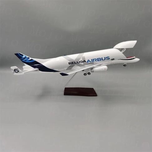 ANDSYYDS 1/150 Scale 42 CM (18inches Long) Beluga A300-600ST Airplane Model Kit with Table Stand for Aviation Enthusiast Gift or Display Decorations in Kuwait