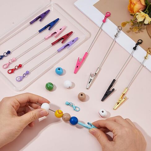 SUPERFINDINGS 10 قطع 10 ألوان مشبك تمساح سلكي معدني 6.2 بوصة سبيكة مشبك تمساح طويل الذيل مشبك حامل حامل صور حامل مذكرة مشبك للصور، مذكرة قائمة مذكرة DIY ديكور الحرف اليدوية in Kuwait
